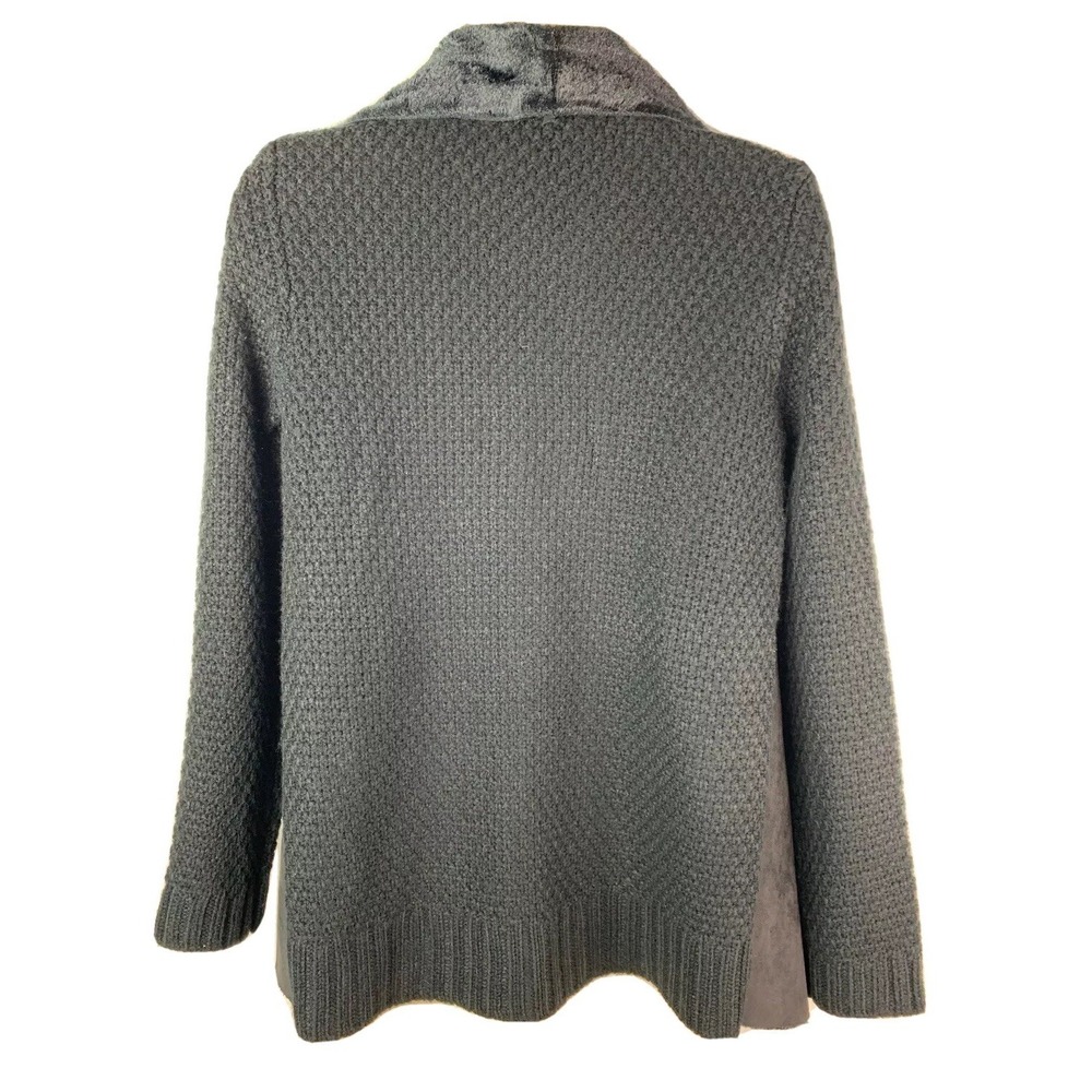Melissa Paige Women's Size XS XSMALL Faux Fur Suede‎ Cardigan Sweater Jacket - Picture 9 of 12